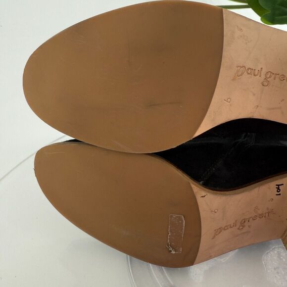 Paul Green Vienna Womens Size 8.5 Shoes Black Suede Ankle Bootie Side Zipper - Picture 14 of 16